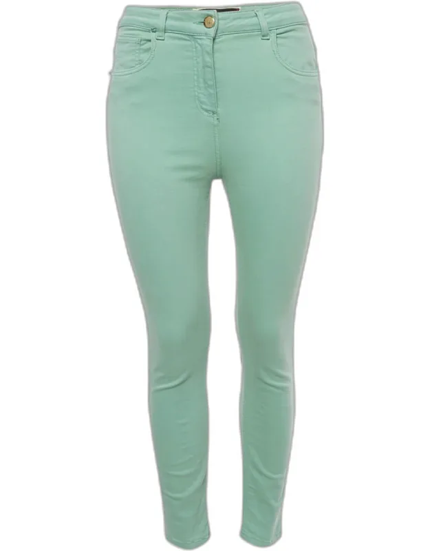 Cotton High Rise Skinny Jeans