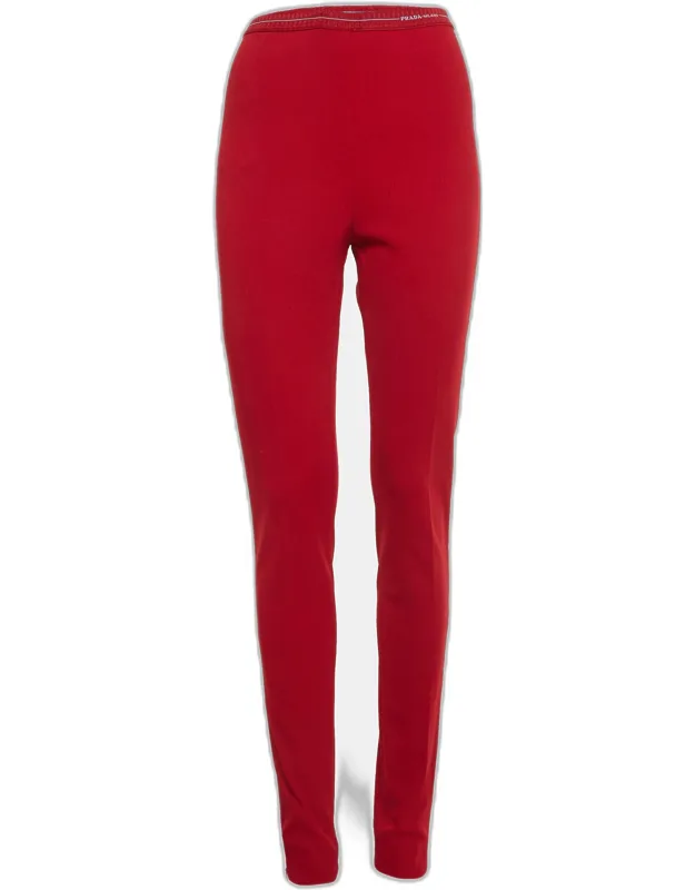 Textured Stretch Knit Pants