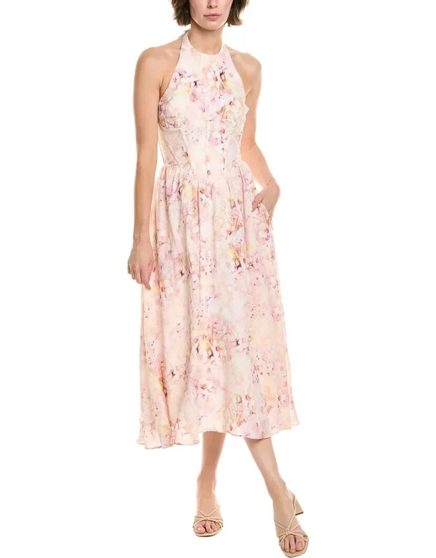 Printed Midi Dress