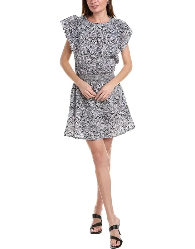 Smocked Waist Mini Dress