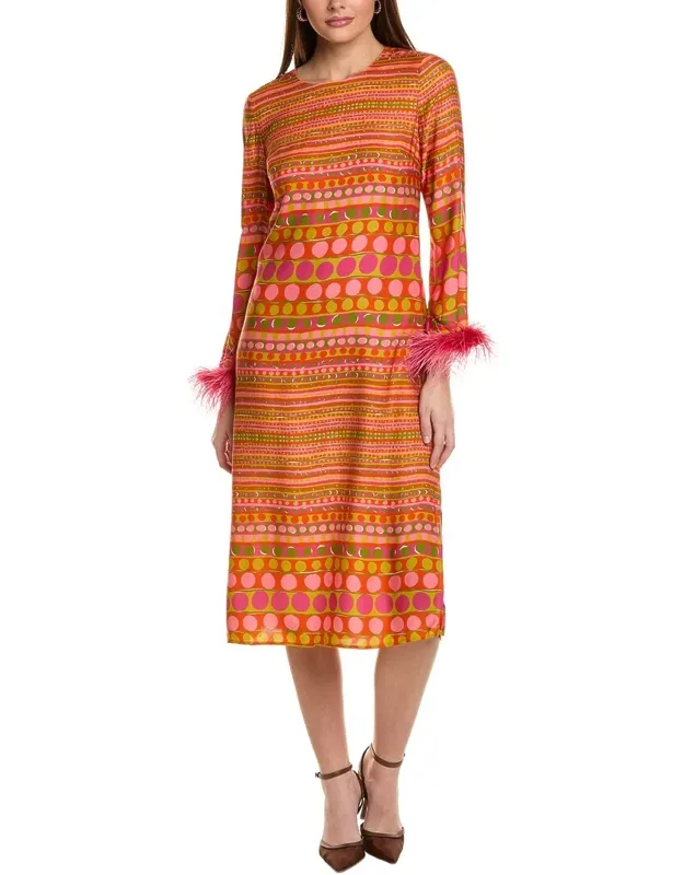 Looney Silk Midi Dress