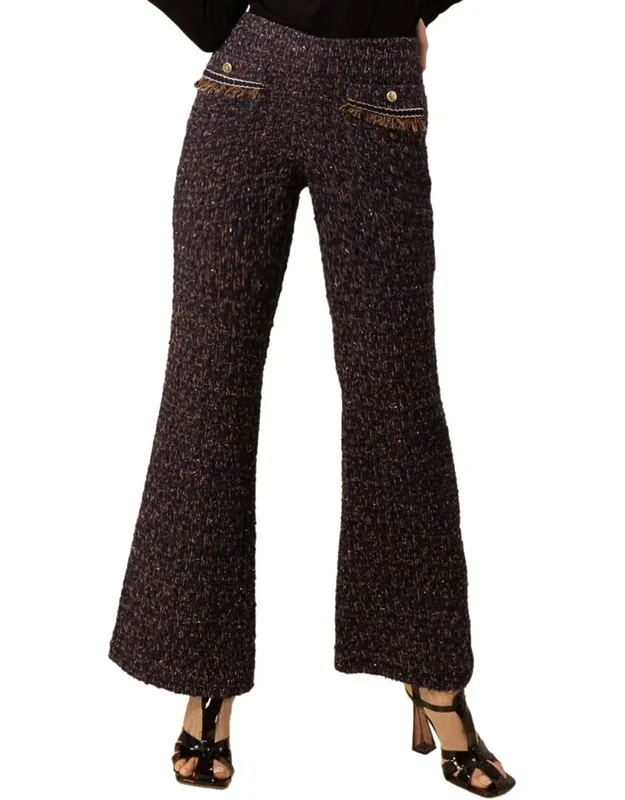Wool-blend Pants