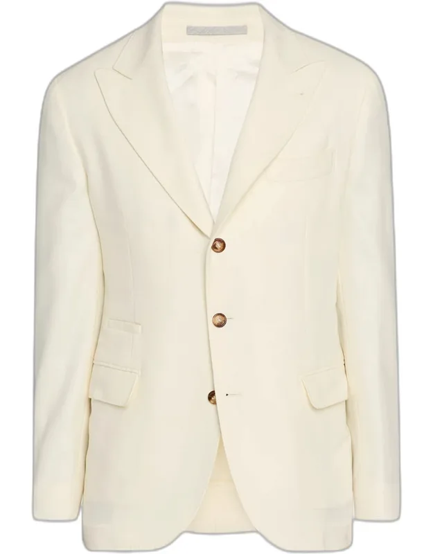 Cavallery Twill Peak-lapel Sport Coat