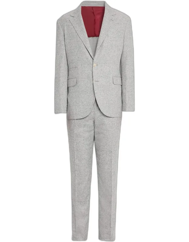 Plaid Donegal Effect Two-piece Suit