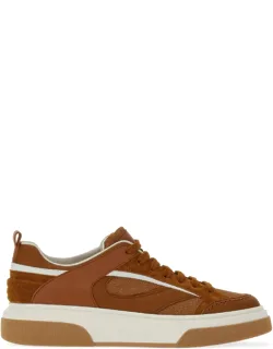 Quilted Panelled-design Sneakers