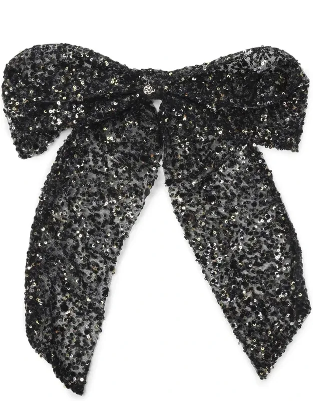 Hat With Sequins And Mini-logo Plaque