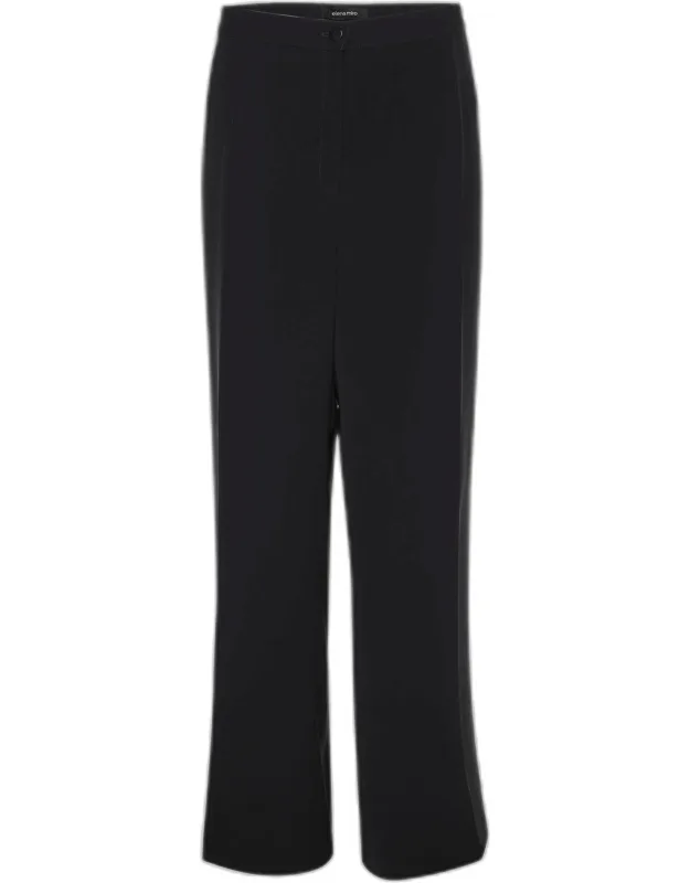 Crepe Straight Pants