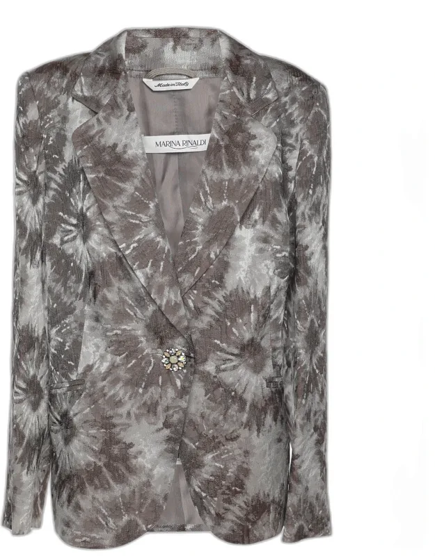 Jacquard Single Breasted Blazer