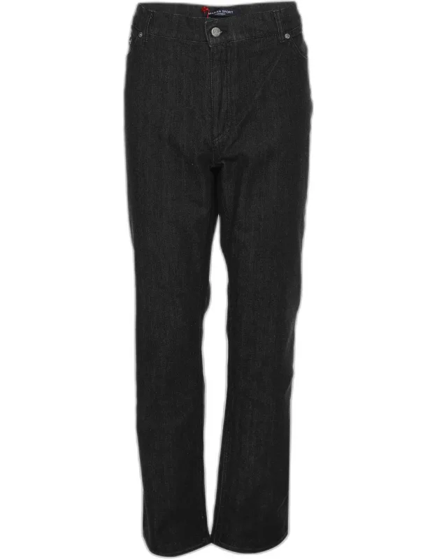 Dark Grey Denim Stretch Jeans