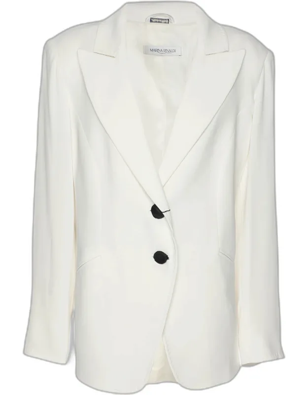 Crepe Single Breasted Blazer