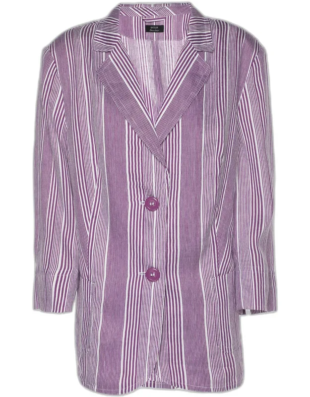 Linen Blend Single Breasted Blazer