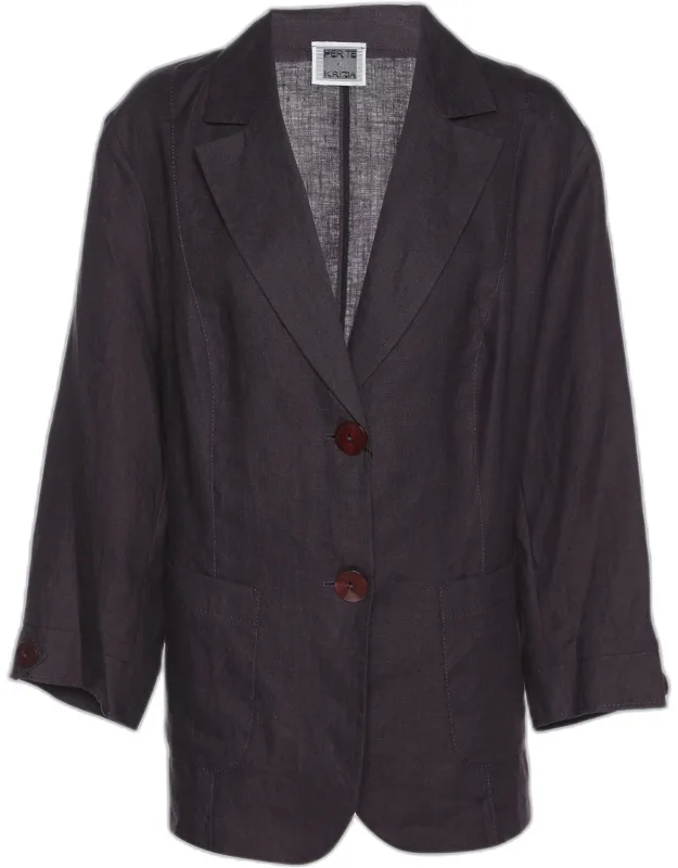 Linen Single Breasted Blazer