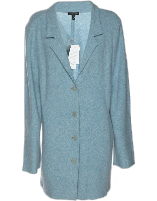 Wool Button Front Blazer