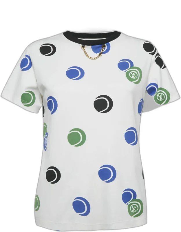 Tennis Balls Print Jersey T-shirt