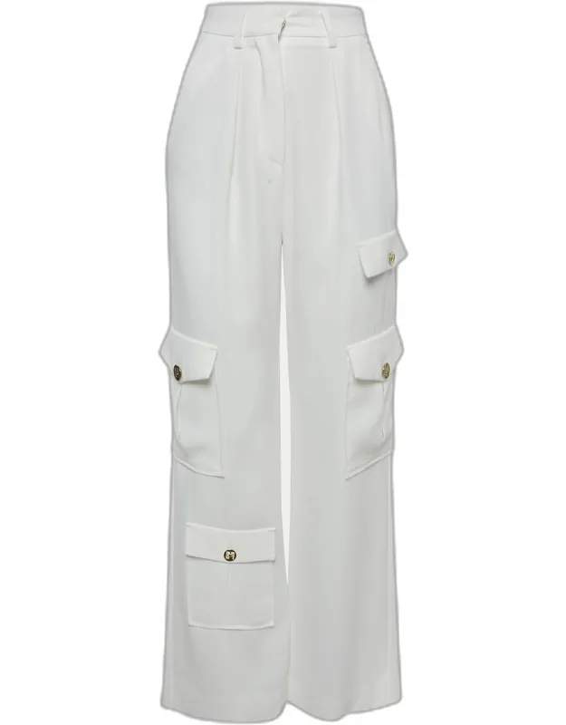 Crepe Cargo Pants