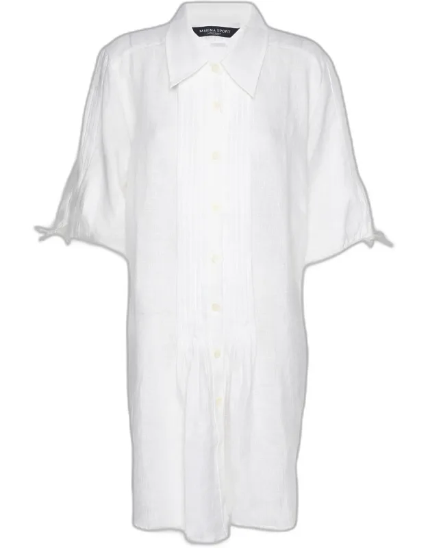 White Linen Dress