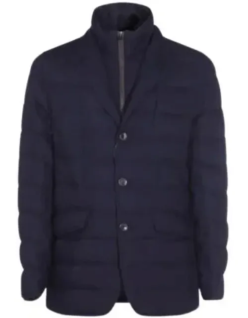 Herno Coat Front Button Zip Fastening