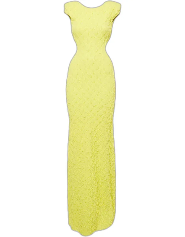 Textured Knit Sleeveless Maxi Dress