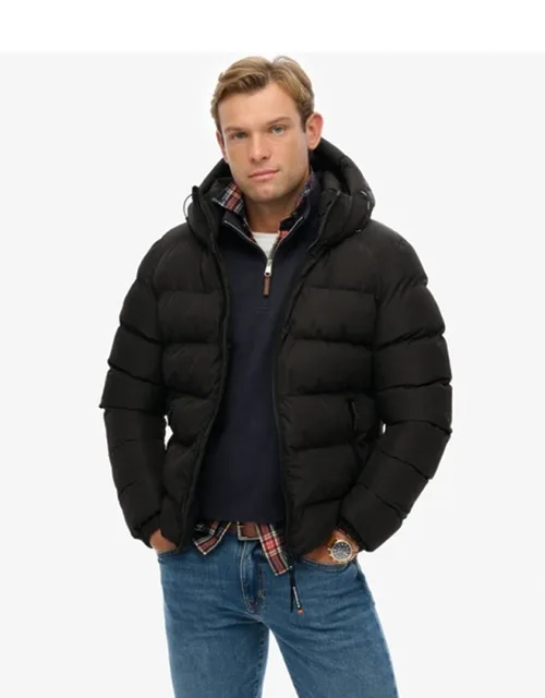 Hooded Sports Puffer Jacket
