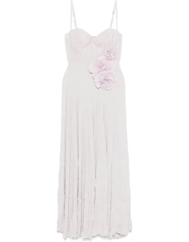 Dress With Concealed Side Zip Fastening And Adjustable Spaghetti Straps