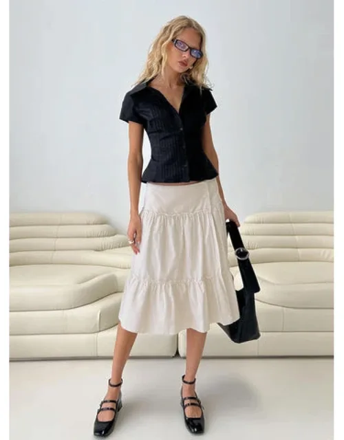 Cascades Low Rise Midi Skirt