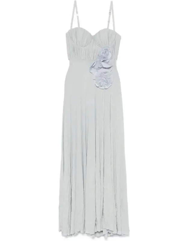 Dress With Concealed Rear Zip Fastening And Adjustable Shoulder Straps