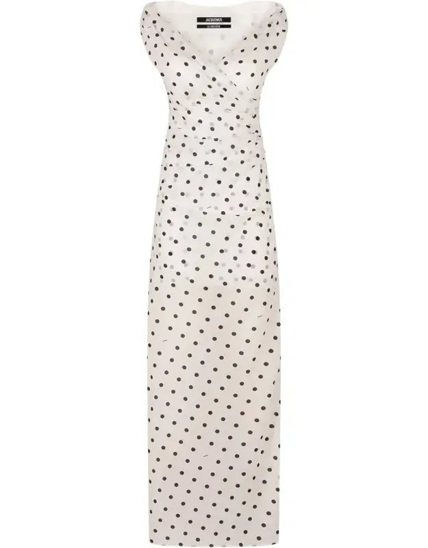 Polka Dot Print Long Dress