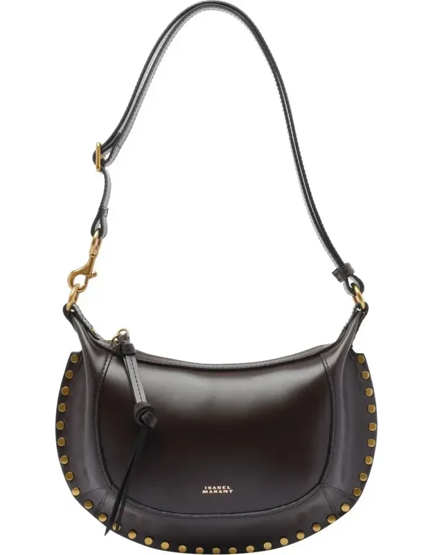 Oskan Moon Crossbody Bag With Zip Closure And Adjustable Shoulder Strap