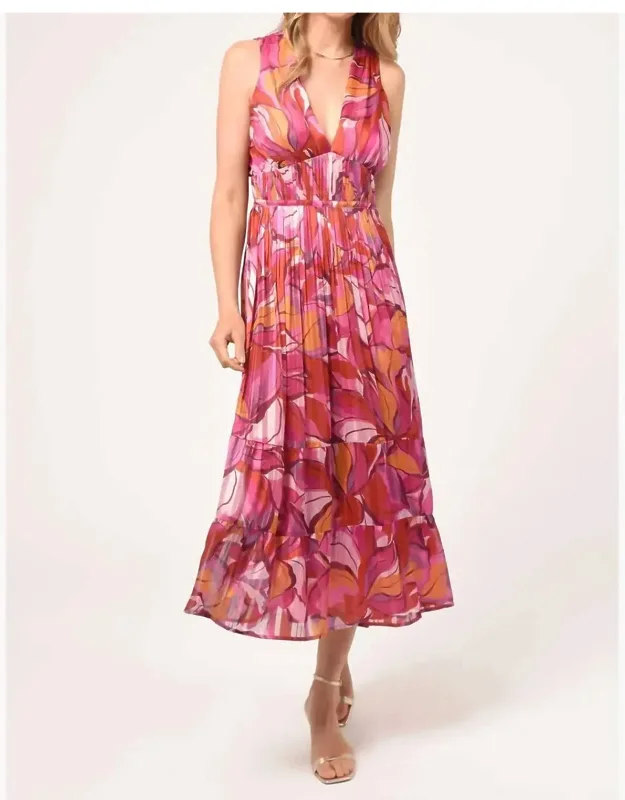 Pleated Maxi Dress