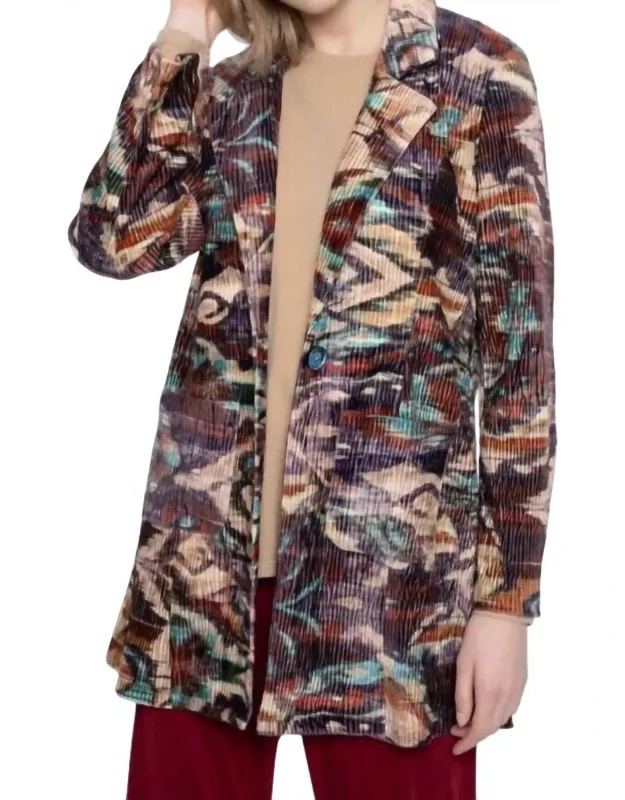 Corded Velvet Blazer