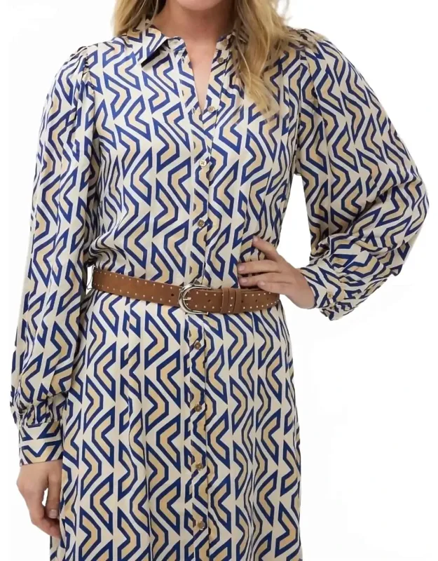 Utopia Graphic Long Dress