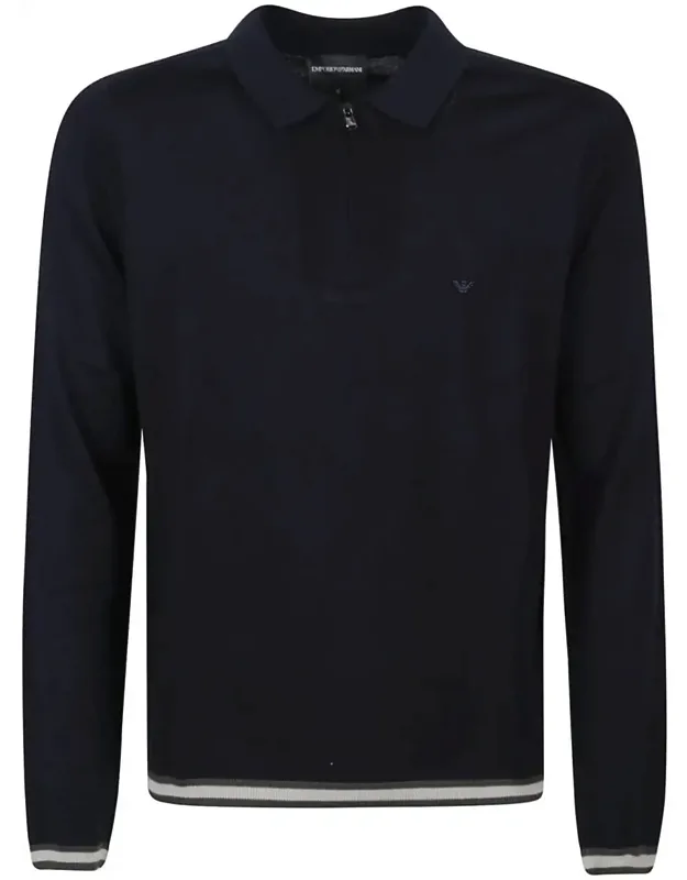 Sweater Half Zip Polo Neck