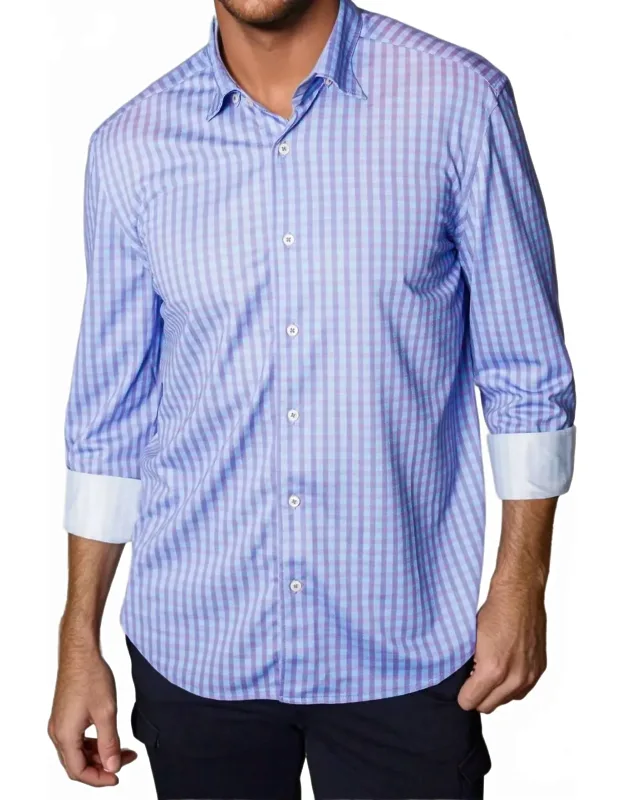 Avant Check Long Sleeve Tech Shirt