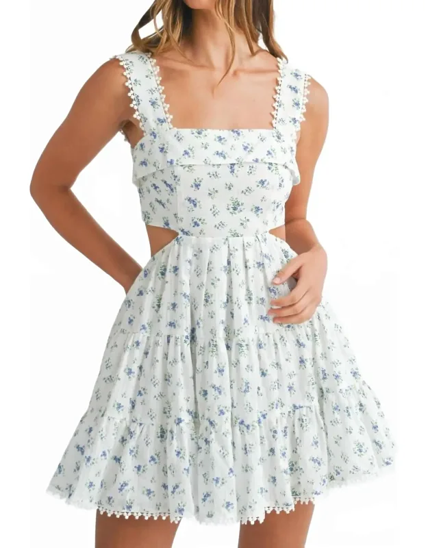 Floral Cutout Dress