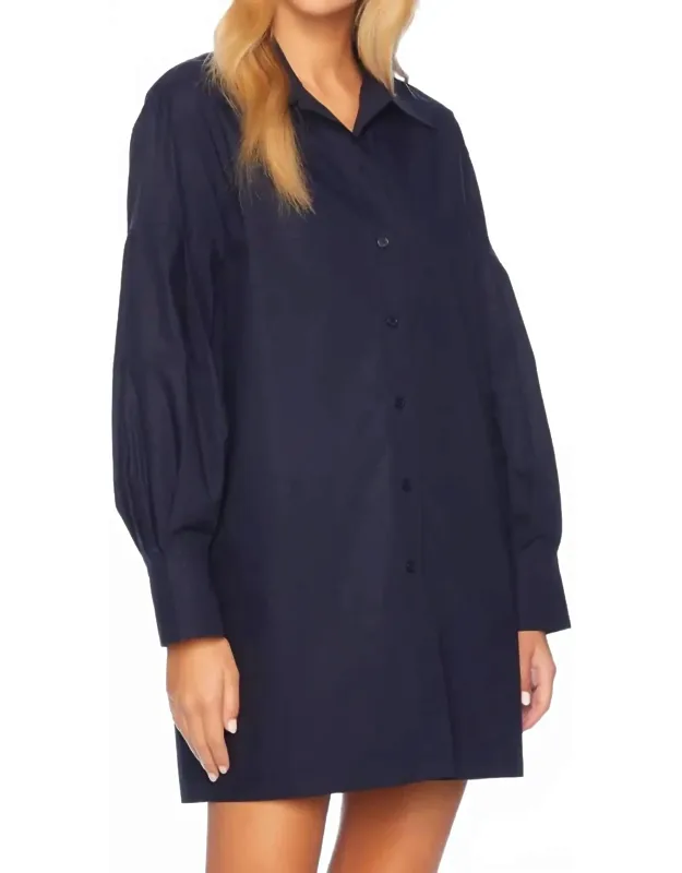 Poplin Button-down Shirt Dress