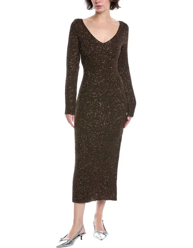 Sequin Midi Sweaterdress