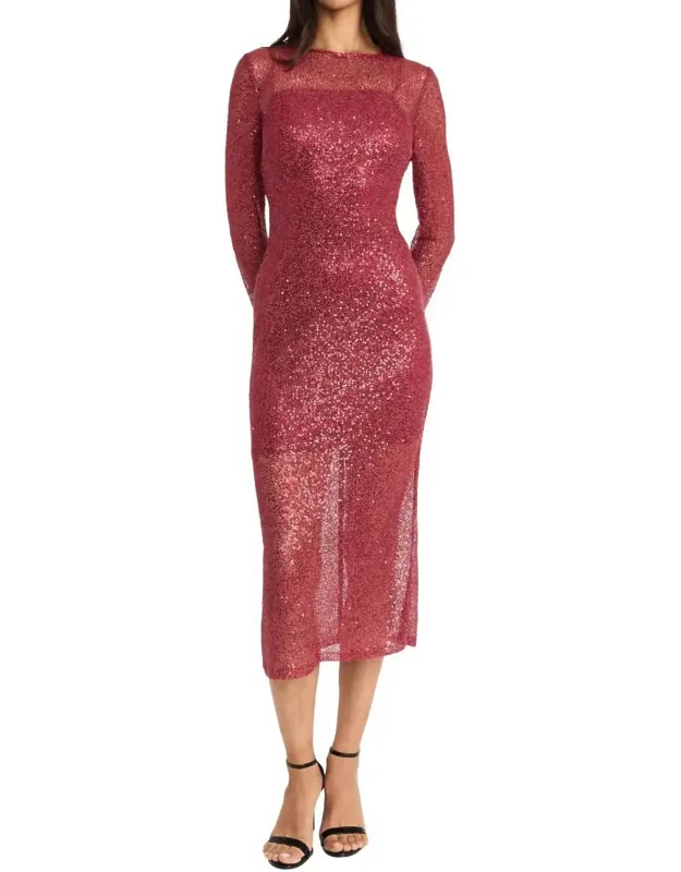 Netted Sequin Dress