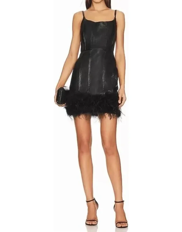 Faux Leather Dress