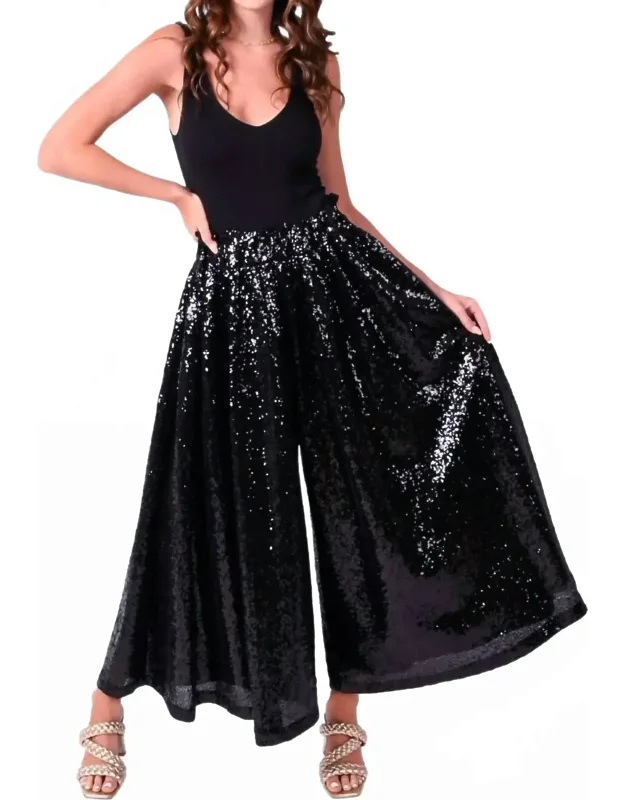 Palazzo Pants In Sequin
