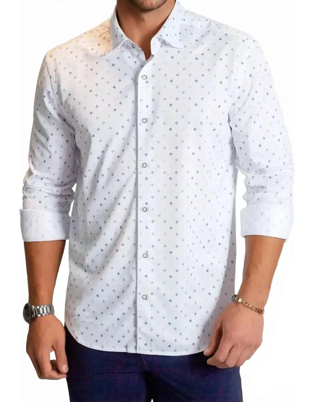 Newport Ditsy Long Sleeve Tech Shirt