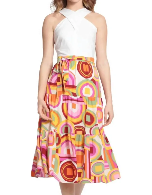Mariana Halter Midi Dress