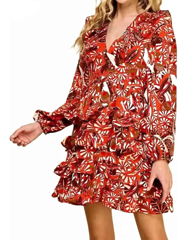 V-neck Mini Dress