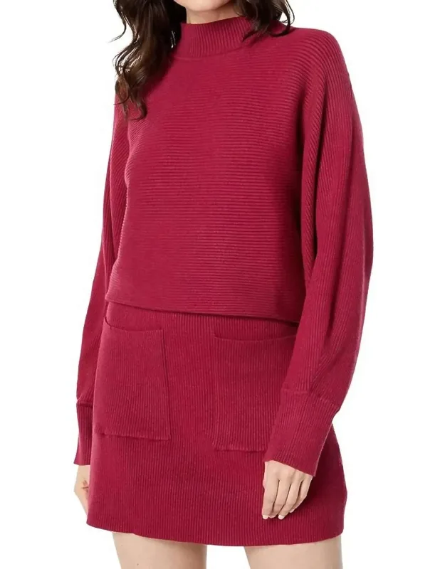 Front Pocket Sweater Skirt