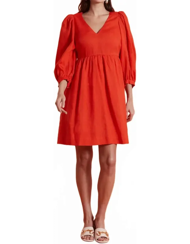 Solid Linen Dress
