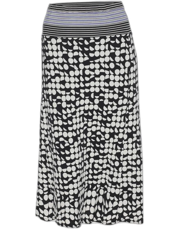 Printed Jersey Midi Skirt