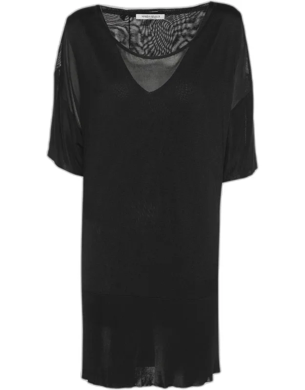 Stretch Knit Half Sleeve Sweater Set