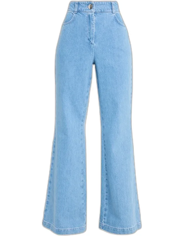 Denim Flare Pants