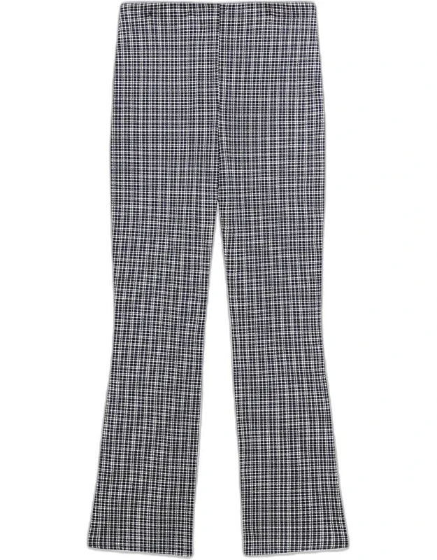 Plaid High-rise Kick-flare Pants
