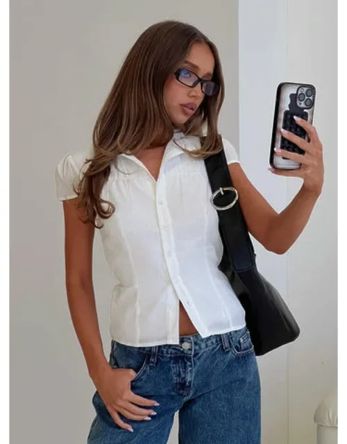 Ruched Detail Short Sleeve Shirt