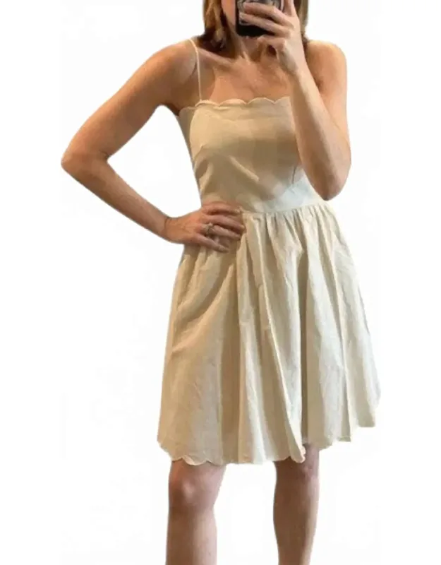Scallop Mini Dress